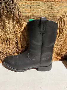 Ariat 10002280(35501) US 11EE Heritage Roper Full Grain Pull On Riding Boots - Picture 1 of 8