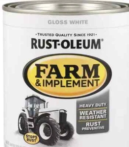 Rust-Oleum® Farm & Implement Enamel Paint - 2 qt. (64 Oz total.) Gloss White - Picture 1 of 4