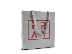 PRAY - Elegant Printed Designer Style Canvas Tote - Picture 1 of 5