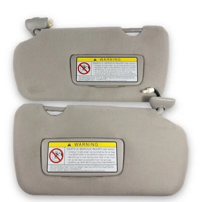 2000-2003 Nissan Maxima 2002-2004 Altima Driver & Passenger Sun Visor Pair Gray - Image 1 of 4