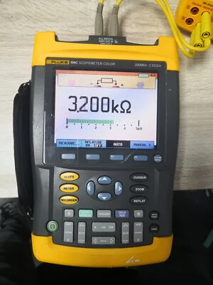 Used Fluke 199C 200MHz 2.5GS/s Digital Oscilloscope Scopemeter Multimeter - Image 1 of 4