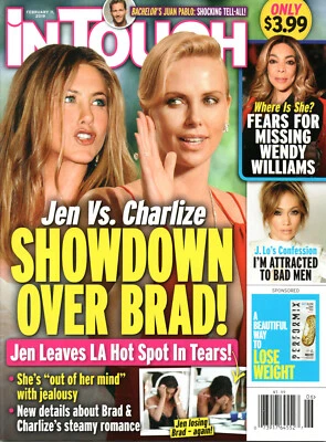In Touch Magazine February 11 2019 Jennifer Aniston Charlize Theron Juan Pablo - Image 1 of 3