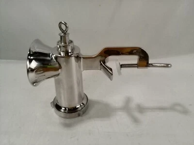 Molinillo de carne manual de acero inoxidable, falta mango e fondo Foto 1 de 4