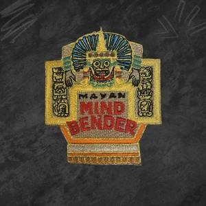 Mayan Mind Bender Ride Patch Iron-On Embroidered 6 Flags AstroWorld - Picture 1 of 4