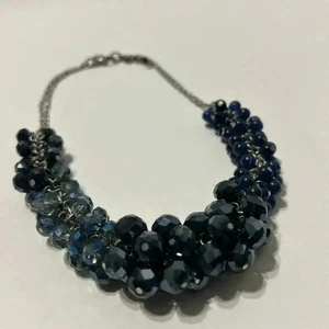 WHITE HOUSE BLACK MARKET Blue Beaded Necklace - Picture 1 of 7