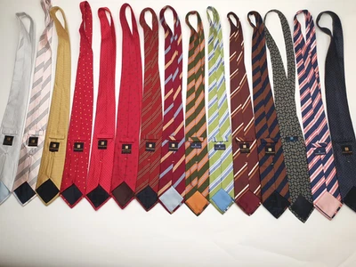 Value Bundle: 15 Neck Ties from Franco BASSI, 100% Silk, Hand-Made in Italy - Image 1 of 4