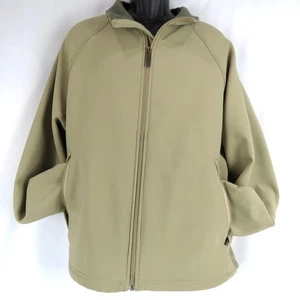 Woolrich Nylon Fleece Lined LIGHT OLIVE GREEN Jacket  Mens Size L Excellent - Picture 1 of 4