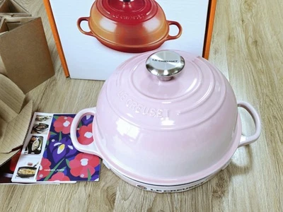 Horno de Pan Le Creuset 24cm 9.4" ROSA CÁSCARA Pan Hornear Panadería Hogar 24cm/1.6L Foto 1 de 4