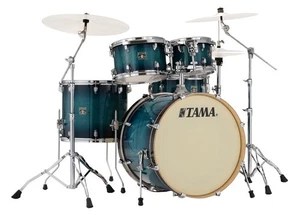 Tama Superstar Classic Maple Ahorn Schlagzeug 22" BD Blue Lacquer Burst Hardware - Bild 1 von 4
