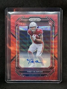 Prizm Trey McBride 2022 Red Wave Prizm automático/149 RC combinación de colores #327 A5 - Imagen 1 de 2