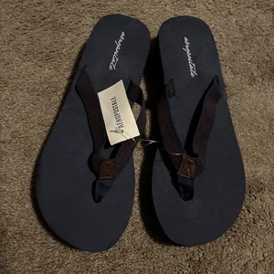 AEROPOSTALE Mujer Marrón/Azul Chanclas Zapatos 7 ¡¡ENVÍO GRATUITO!!! - Imagen 1 de 4