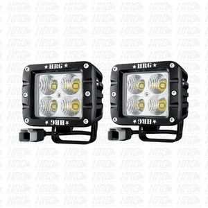 3 INCH SQUARE POD LIGHTS (PAIR) HRG Offroad - Picture 1 of 8