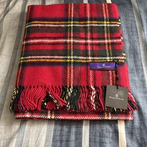 Prince of Scots Tartan Tweed flauschige Überwurf Decke reine Wolle Made in British Isle - Bild 1 von 4