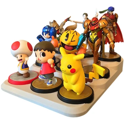 Nintendo Amiibo NFC Figure Display Stand Tray Organizer Tiered Base Rack Desk - Image 1 of 4