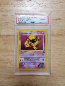 Pokemon PSA 10 GEM MINT 2000 Sabrina's Abra Black Star Promo Karte - Bild 1 von 2