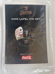 Juego de prendedores de solapa Coca-Cola 2005 Astros de Houston - Imagen 1 de 2