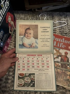 Calendario pubblicitario Clarksville Arkansas 1950 Clarksville Dairy Company - Foto 1 di 7