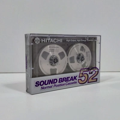 Cinta de casete de audio en blanco Hitachi Sound Break52 (posición normal tipo I) 1985-86 Foto 1 de 4