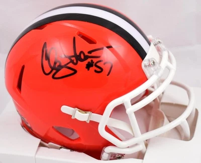 Clay Matthews Autographed Cleveland Browns 75-05 Speed Mini Helmet- Prova *Black - Image 1 of 4