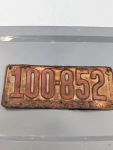 1921 Missouri license plate vintage original *Heavy Rust - Picture 1 of 5