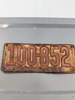 1921 Миссури номерной знак винтажный оригинальный * тяжелая ржавчина - Изображение 1 из 4