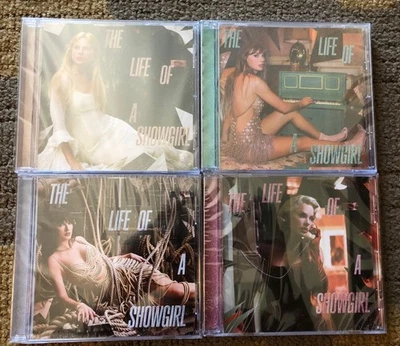 Taylor Swift The Life Of A Showgirl Limited Edition Bonus Acoustic 4CD Set RARE - Image 1 of 2