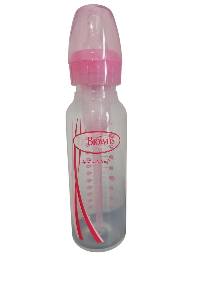 Dr. Brown's Narrow Baby Bottle,Pink,8oz - Image 1 of 2