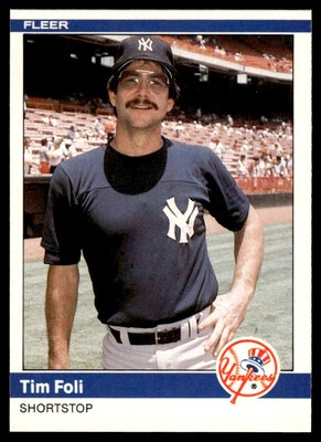 1984 Fleer Update Tim Foli New York Yankees #U-38 - Image 1 of 2