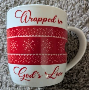 Bible Scripture Coffee Mug Romans 6:23 "Wrapped in God's Love"(N.I.B.) SAVE $$$$ - Picture 1 of 2