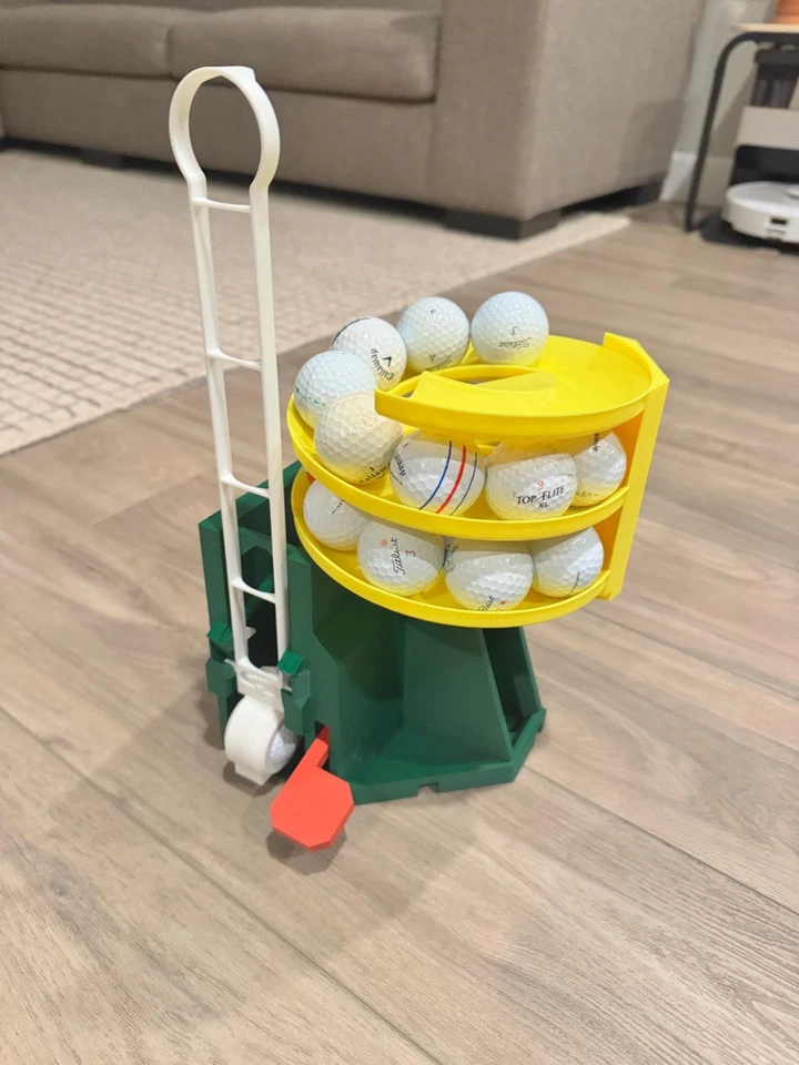 Golf Ball Dispenser - 3D Printed Practice Aid 25 Ball Capacity Multiple Colors - Image 1 of 1