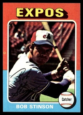 1975 Topps Mini Bob Stinson (MK On Card) Montreal Expos #471 - Image 1 of 2
