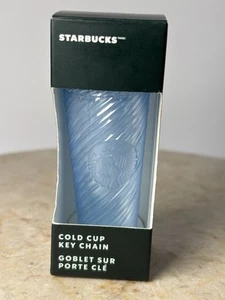 Schlüsselanhänger Starbucks Metallic Baby Blue 2024 Tumbler Cold Cup - Bild 1 von 4