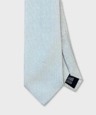 Villa Milano cravatta tre pieghe in seta micro filo blu, grigio CR3.5088.GR - Imagen 1 de 2