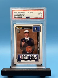 Panini Instant NBA Draft Night #1 Cooper Flagg Rookie RC 2025 PSA 9 - Imagen 1 de 2