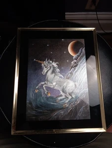 Ferraro 8x10 Zoll Einhorn Fantasy Vintage Folienkunst - Bild 1 von 4