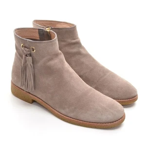 Damas Kate Spade Bellamy Borla Cremallera Botines 10 M Tostado Gamuza Botines Zapatos - Imagen 1 de 8