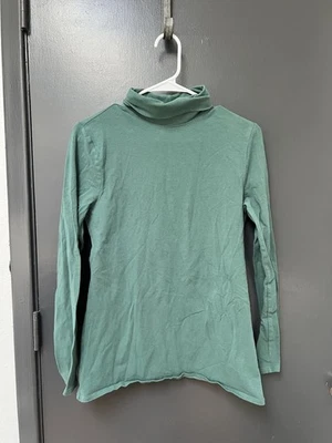 Top de mujer Duluth Trading Co. cuello alto manga larga sin Yank verde talla M Foto 1 de 4