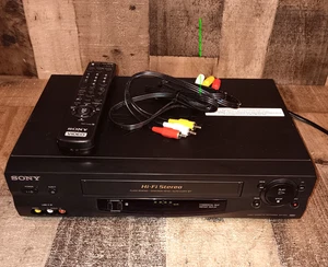 Sony SLV-N55 Videorecorder HiFi Stereo 4-Kopf VHS Player Recorder mit Fernkabel getestet - Bild 1 von 14