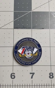 US Coast Guard USCG Challenge Coin 2014 75° Anniversario Ausiliare - Foto 1 di 2