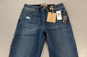 Democracy Mujer Itty Bitty, Indigo Fray Dobladillos, 10 Nuevo con Etiquetas C3 - Imagen 1 de 3