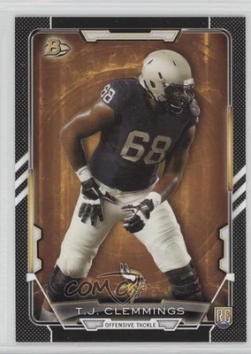 2015 Bowman Rookies Black TJ Clemmings #77 RC - Image 1 of 2