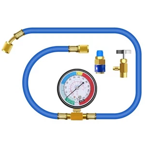 AC Charge Hose with Gauge for R134A, Car HVAC Refrigerant Recharge Kit, Home ... - Picture 1 of 8
