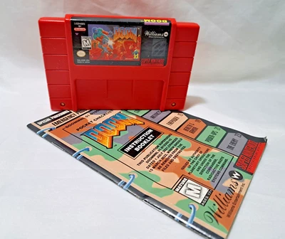 Doom Nintendo SNES, 1995 Cartridge and Manual - Image 1 of 4