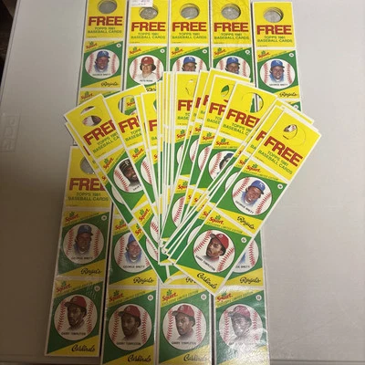 Tarjeta de béisbol 1981 1982 Topps Squirt 22 paneles completos Squirt Rickey Henderson Foto 1 de 4