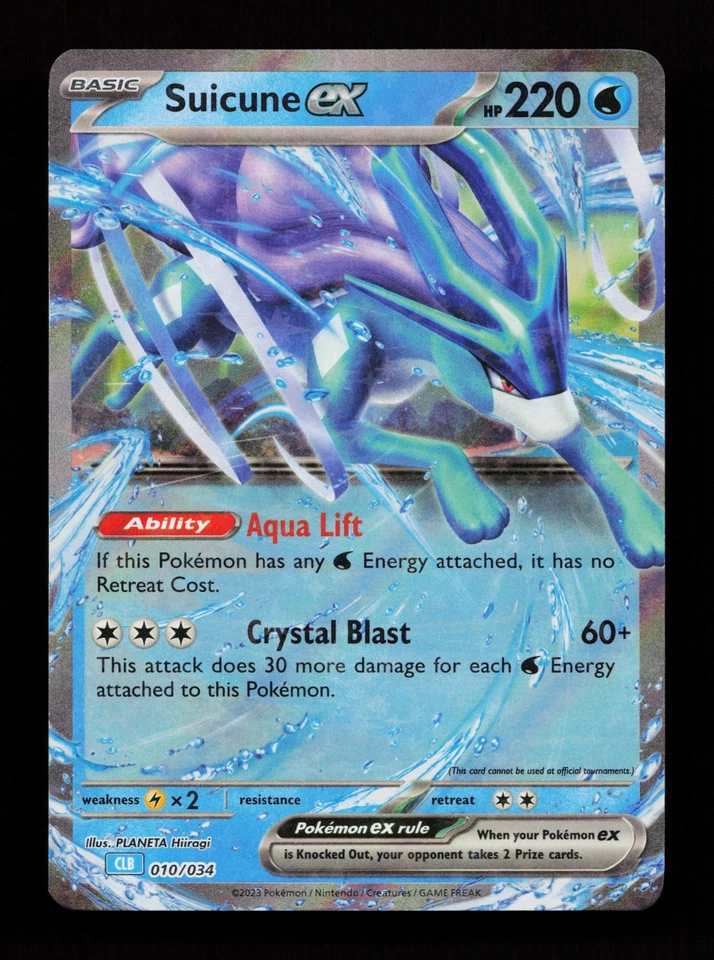 Suicune ex 010/034 Classic Collection Trading Card Game Classic Pokémon Card - Image 1 of 2