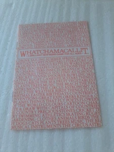 VINTAGE 1983 WHATCHAMACALLIT GAME REPLACEMENT INSTRUCTIONS PETER PAN PLAYTHINGS - Picture 1 of 6