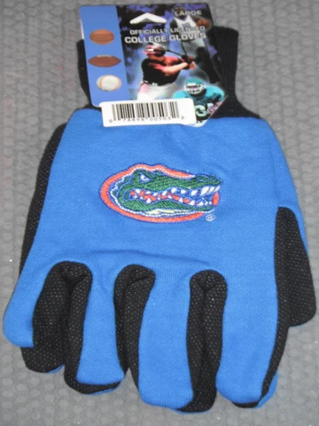 NCAA Florida Gators Utility Gloves Royal w/ Black Palm McARTHUR Cover