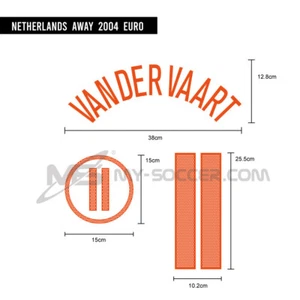 Holland Niederlande Auswärts EURO 2004 Reproduktionsdruck (PU-Material) - Bild 1 von 12