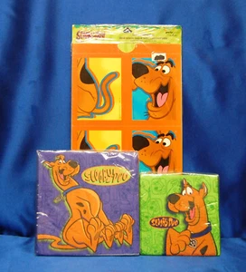 3 Scooby Doo 16 Luncheon Napkins 16 DESSERT Napkins Scooby Doo Matching Game - Picture 1 of 7