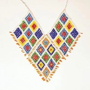 COLLAR Disfraz Danza del Vientre ATS Cuentas Kuchi Tribal 806h5 - Imagen 1 de 5